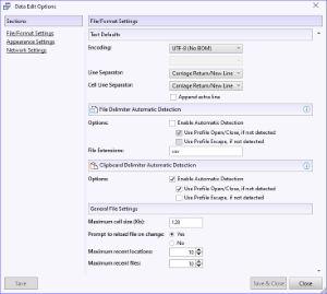 Options Copy Paste Formats